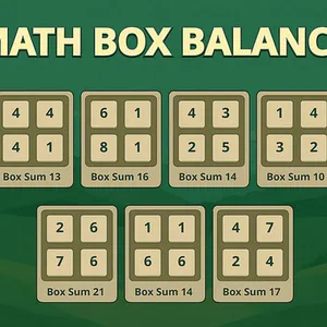 Sharpen your mind with Math Box Balance, a fun and challenging number puzzle. Swap blocks to equalize the sums in every box and test your logic skills. Play…
