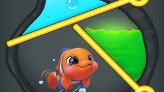 Test your logic in this addictive puzzle game. Pull the right pins to guide water and save the fish from danger. Play now for a fun brain-teasing challenge.