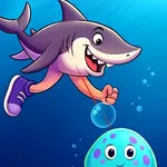 Guide your quirky character through a vibrant world in this fun endless runner. Jump on jellyfish and collect burgers to achieve the highest score possible.