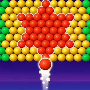 Experience a truly calming and satisfying puzzle game. Pop clusters of colorful bubbles to clear the board and achieve a high score in this endless challenge.