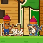 Challenge a friend in a frantic farmyard competition! Race to break crates, catch chickens, and be the first to fill your coop in this fun arcade game. Play…