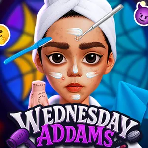 Embrace the macabre and chic in this unique beauty salon game. Guide a famous gothic character through a three-stage makeover from facial care to final outfit.