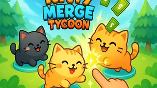 Combine adorable kittens to discover new breeds in this charming clicker game. Grow your feline collection and become the ultimate tycoon. Play now for free.