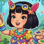 Unleash your creativity in this vibrant coloring game. Choose from many jungle scenes and bring them to life with a rich palette of colors. Start coloring now.