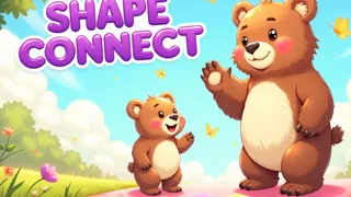 Help two friends meet by solving fun shape puzzles! Drag and drop the correct pieces to complete the path in this charming educational game for kids. Play now.