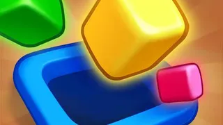 Test your spatial reasoning in this clever puzzle game. Guide each colored cube to its matching hole by planning your moves carefully. Play now for free!