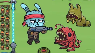 Defend your farm from relentless monster waves in this strategic survival game. Choose powerful upgrades, unlock new heroes, and see how long you can last.