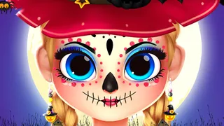 Get into the spooky spirit with Little Lily! Design cute costumes, apply fun face paint, and decorate a cake in this charming Halloween makeover game. Play now.