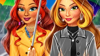 Embrace the challenge of rainy day fashion! Mix and match cute coats, boots, and umbrellas to design the perfect look for gloomy weather in this fun dress-up…