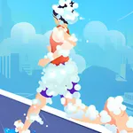 Guide your character through a sudsy track, collecting essential bathing tools while dodging messy obstacles. Test your reflexes and see if you can reach the…
