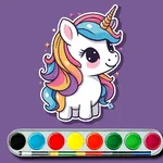 Unleash your creativity in a magical world of unicorns. Choose from a huge palette of colors to bring beautiful drawings to life in this relaxing art game.