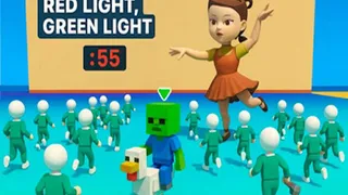Test your timing and nerve in this blocky survival game. Move on green, freeze on red, and race to the finish line to win. Play now for a thrilling reflex…