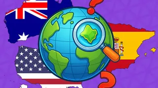 Put your world knowledge to the test by identifying countries from their shapes. Improve your geography skills in this fast-paced educational quiz game. Play…