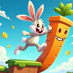 Help a hungry rabbit scale new heights in this charming arcade jumper. Test your aim and timing to collect carrots and unlock new challenges. Play now!